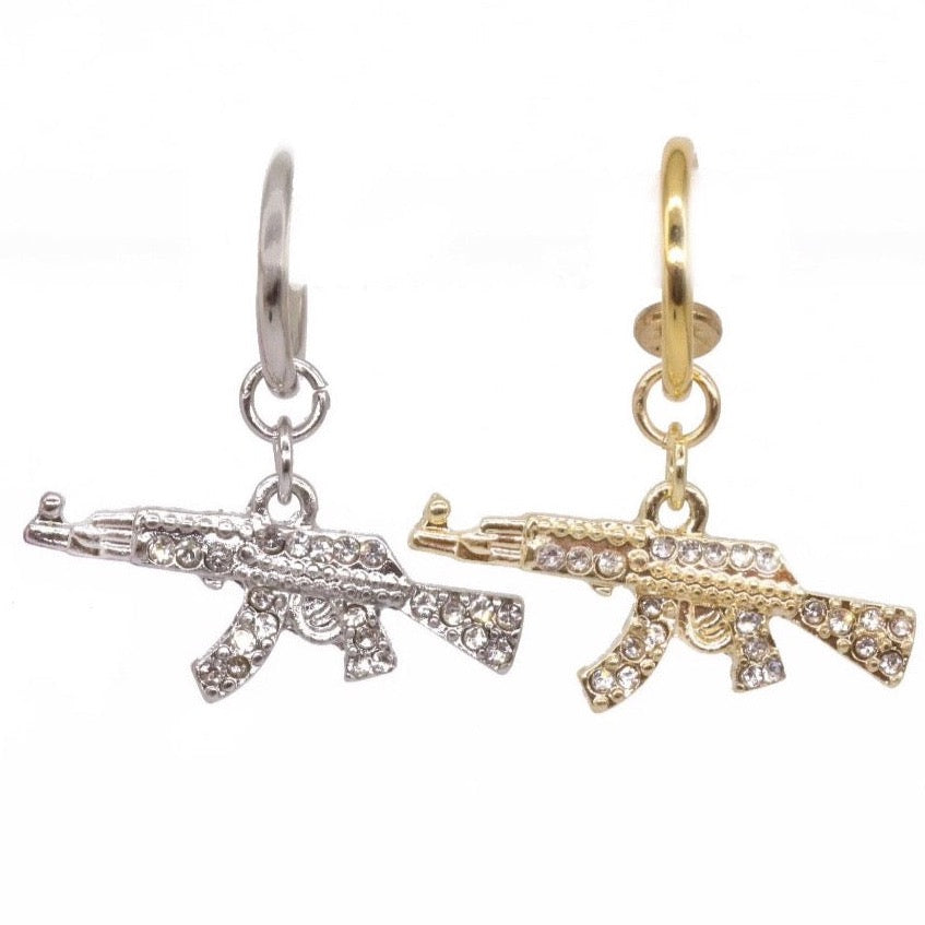 AK47 Faux Belly Piercing