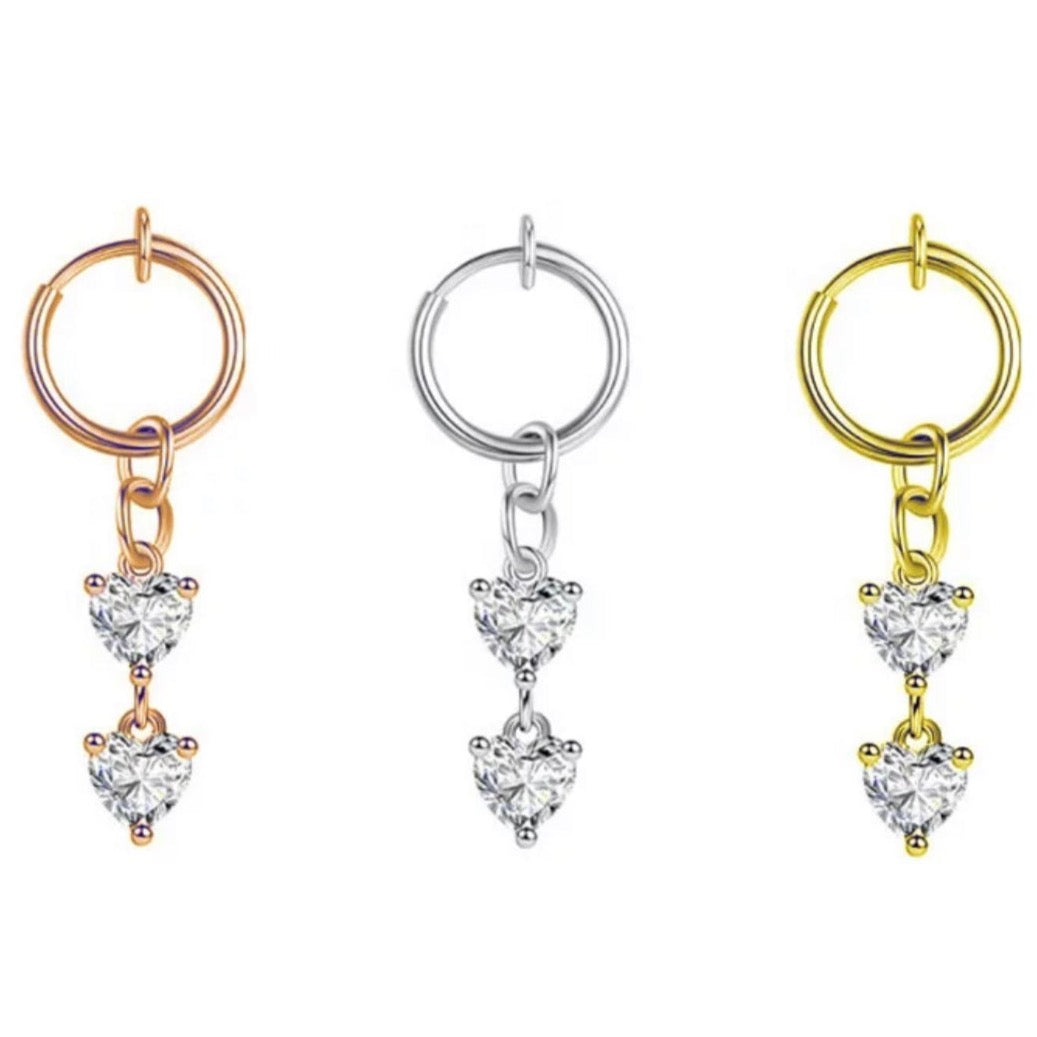 Double Stud Faux Belly Piercing